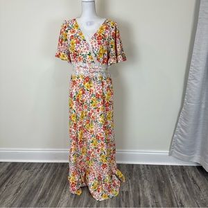 Anany Floral Maxi Dress Size XL